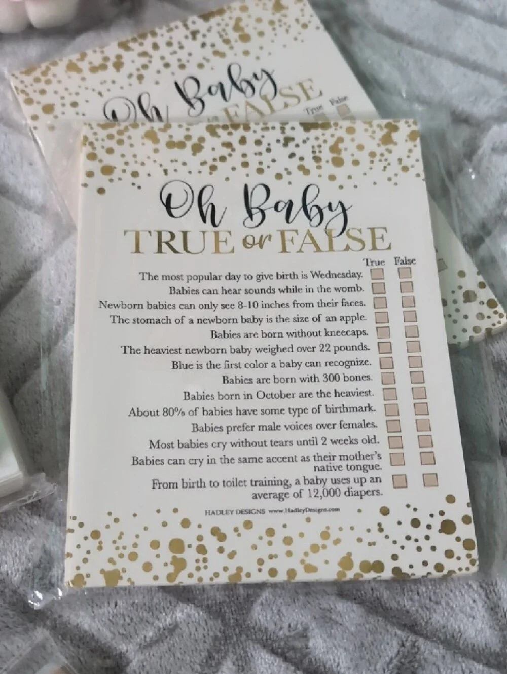 Baby Shower Games And Favors